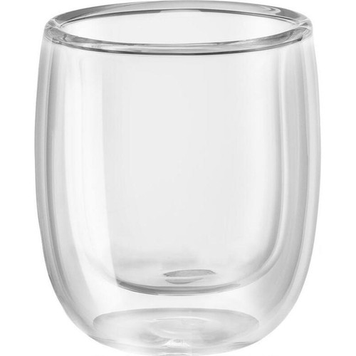 Double Wall Glass Espresso Cups (2.7oz) - Set of 2 - Sorrento