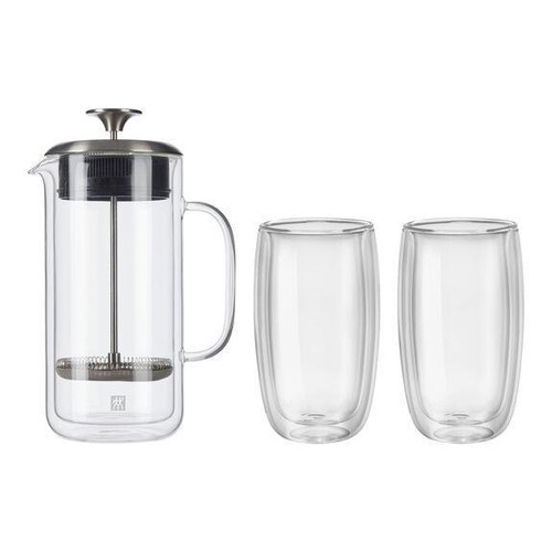 3 Piece Double Wall French Press Set