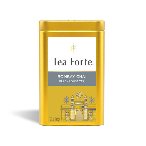 Bombay Chai Organic Loose Leaf Tea Gold Canister LTC