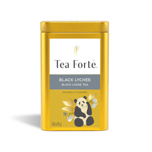 Black Lychee Organic Loose Leaf Tea Gold Canister LTC