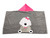 Hooded Towel - Puppy with Pink Bow