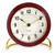Arne Jacobsen Station Alarm Clock, Burgundy/White