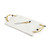 Olive Branch Cheese Board with Knife, White