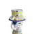 Lady With Hat Vase H 8.1" Blue
