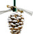 Pine Cone Snowy Ornament