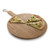 Nordic Kitchen Round Wooden Oak Cutting Board, 35cm Dia