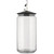 LulàJar Jar for Dog Food in Glass with Lid, Black