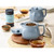 Fiore Teapot Stone Blue