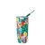 Paper Cutouts Tumbler with Straw, 24oz