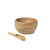 Kay Bojesen Menageri Salt Cellar With Spoon, Oak, H1.6"