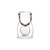 Holmegaard Design With Light Lantern, Leather Handle, Clear 6.5"