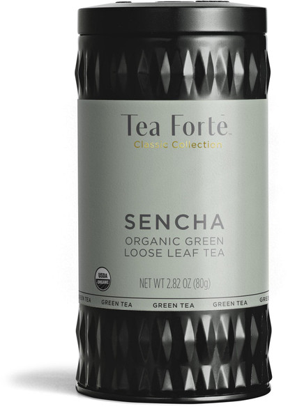 Sencha Organic Green Loose Leaf Tea Canister