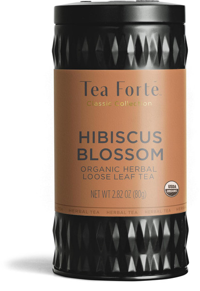 Hibiscus Blossom Organic Herbal Loose Leaf Tea Canister