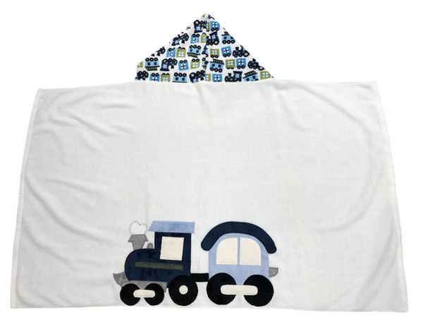 KokoBaby Hooded Infant Towel - Train