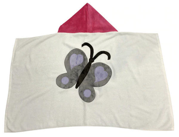 KokoBaby Hooded Infant Towel - Butterfly