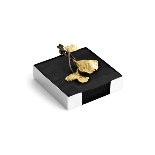 Golden Ginkgo Cocktail Napkin Holder