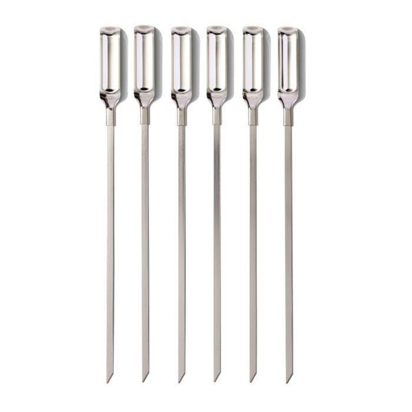 6 Piece Grilling Skewer Set - Box