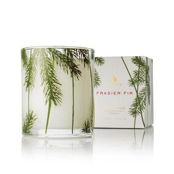 Frasier Fir Poured Candle, Pine Needle Design