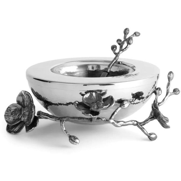 Black Orchid Caviar Dish with Spoon