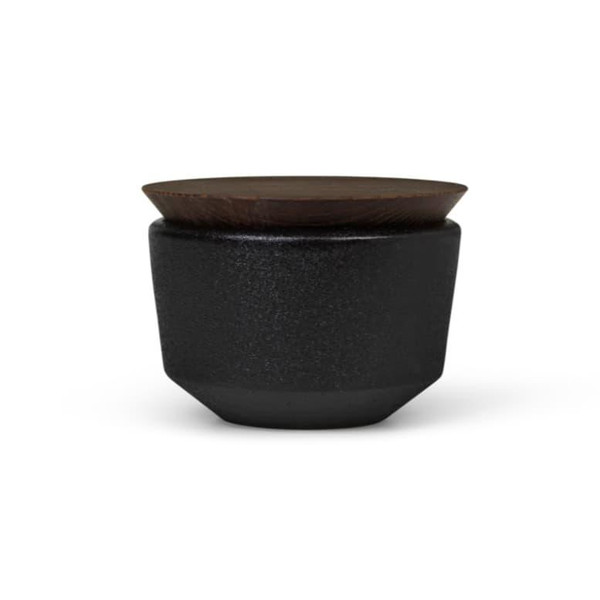 RÅ Salt Cellar with Lid, Black