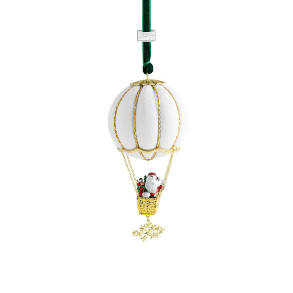 Santa in a Balloon Ornament