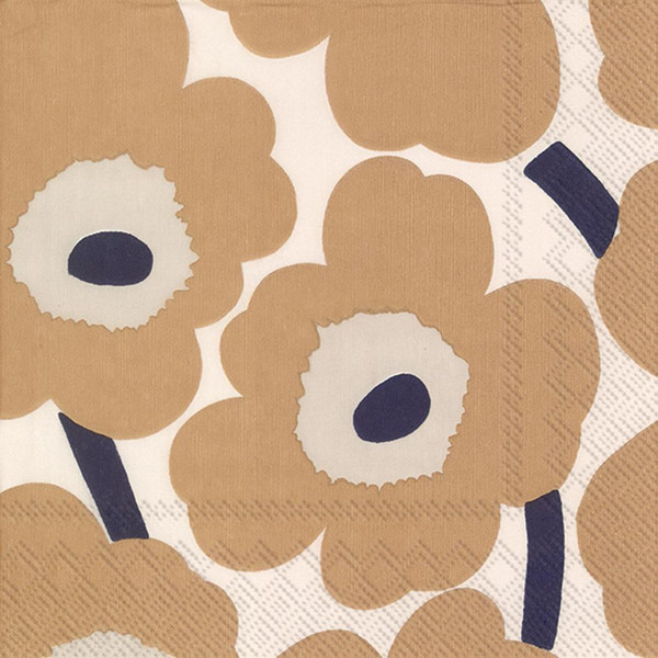 Unikko Napkins, Cream Linen