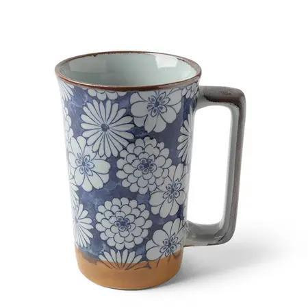 Blue Mums 12 oz. Tall Mug, J6722
