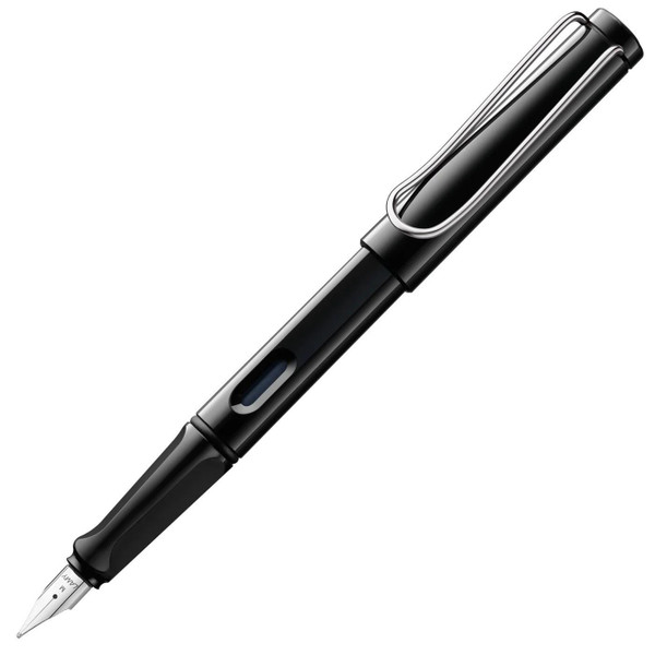 Safari Fountain Pen Shiny Black Medium Blister-Pack