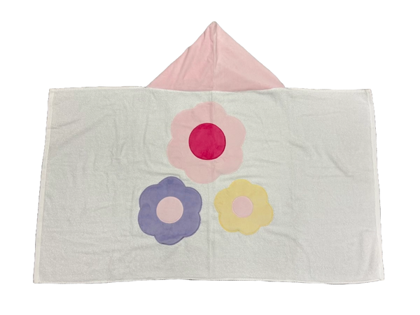 Hooded Towel - 3 Flowers