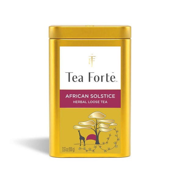 African Solstice Organic Loose Leaf Tea Gold Canister LTC