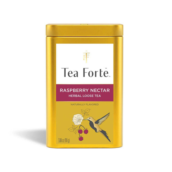 Raspberry Nectar Organic Loose Leaf Tea Gold Canister LTC