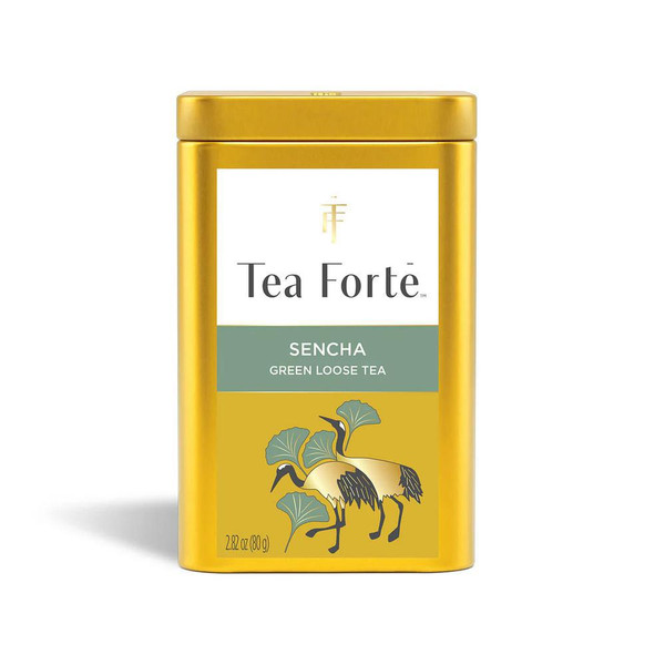 Sencha Organic Loose Leaf Tea Gold Canister LTC