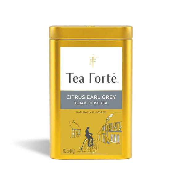 Citrus Earl Grey Organic Loose Leaf Tea Gold Canister LTC