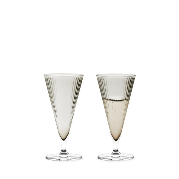 Grand Cru Nouveau - Champagne Glasses - Smoke, Set of 2 (20 cl)