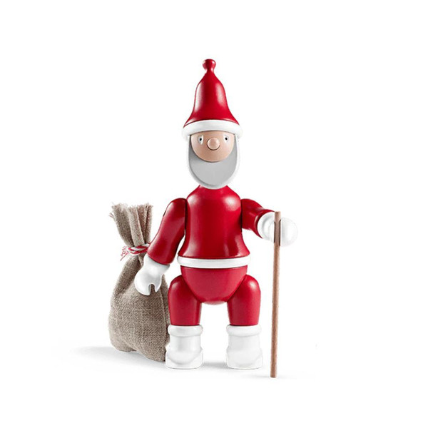 Kay Bojesen Santa Claus, Red/White, H: 7.7"