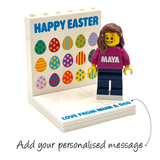 Easter Display with personalised Minifigure 