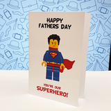 Fathers Day Minifigure Display Case - 4 minifigs