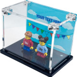 Fathers Day Minifigure Display Case - 2 minifigs