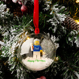 1 Minifig in a Medium Bauble with Personalised Brick