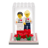 Happy Valentines Day Display Box with 2 Figures 