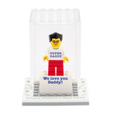 Personalised Happy Fathers Day Display Box with Mini-Figure with FREE Superdad Keyring!