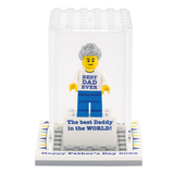 Personalised Happy Fathers Day Display Box with Mini-Figure with FREE Superdad Keyring!