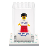 Personalised Happy Fathers Day Display Box with Mini-Figure with FREE Superdad Keyring!