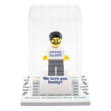 Personalised Happy Fathers Day Display Box with Mini-Figure with FREE Superdad Keyring!