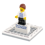 Personalised Happy Fathers Day Display Box with Mini-Figure with FREE Superdad Keyring!