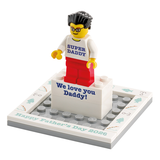 Personalised Happy Fathers Day Display Box with Mini-Figure with FREE Superdad Keyring!