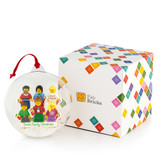 Personalised Happy Christmas Family Bauble! 4 Figures included!