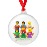 Personalised Happy Christmas Family Bauble! 6 Figures included! Personalised Happy Christmas Family Bauble! 6 Figures included!