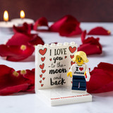 Valentines Display with personalised Minifigure 