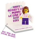 Mothers Day Display with personalised Minifigure & FREE Keyring! 3 displays to choose from.